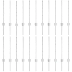 vidaXL Poste de Valla 22 pcs Plateado 100 cm Acero Acero galvanizado/plata Online