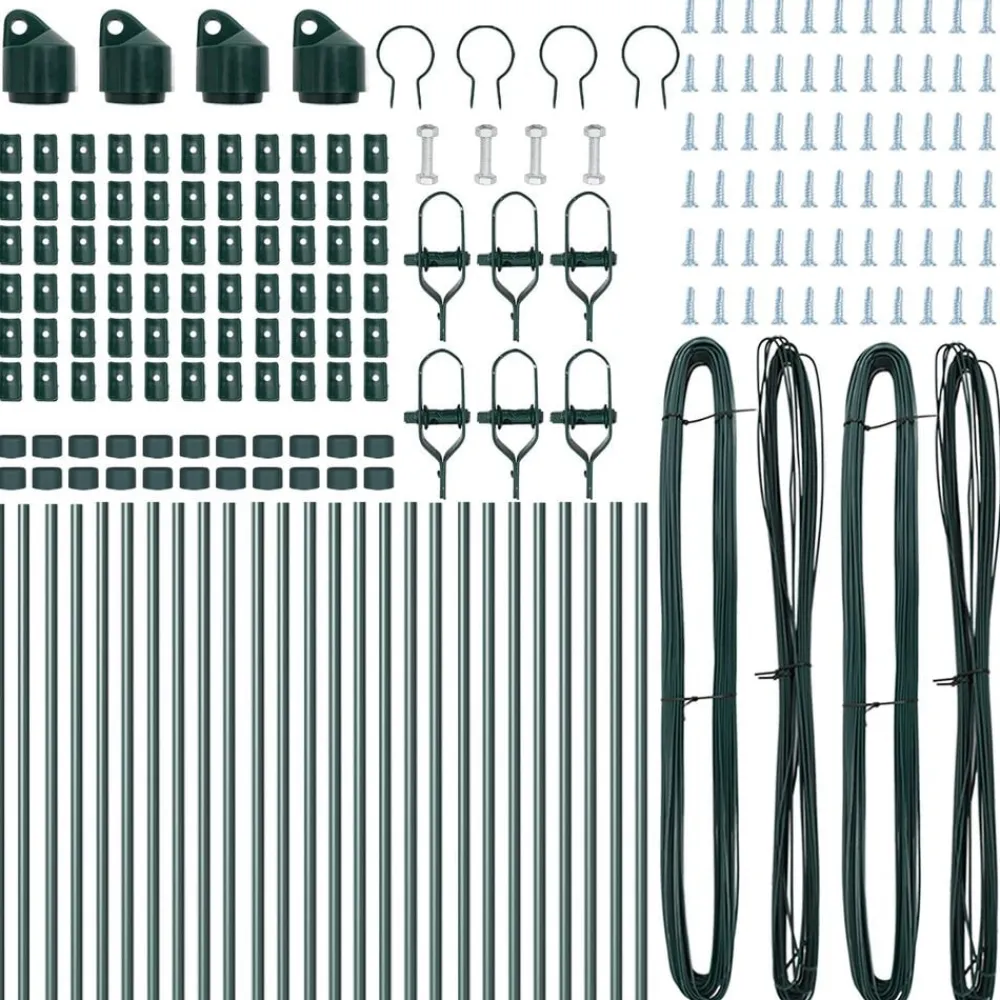 vidaXL Vallas De Jardín-Poste de Valla 26 pcs 3,2 x 3,2 x 80 cm