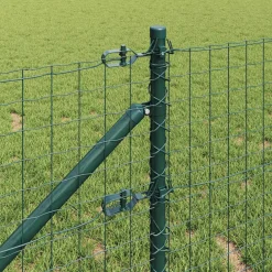 vidaXL Vallas De Jardín-Poste de Valla 13 pcs Acero