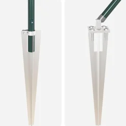 vidaXL Vallas De Jardín-Poste de Valla 13 pcs Acero