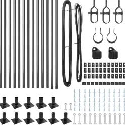 vidaXL Poste de Valla 13 pcs Acero Gris Best