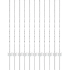 vidaXL Poste de Valla 11 pcs Plateado 100 cm Acero Acero galvanizado/plata Best