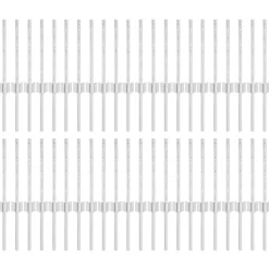 vidaXL Vallas De Jardín-Poste de Valla 44 pcs Plateado 80 cm Acero