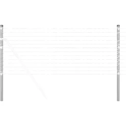 vidaXL Vallas De Jardín-Poste de Valla 2 pcs 50 cm