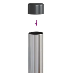 vidaXL Vallas De Jardín-Poste de Valla 2 pcs 50 cm