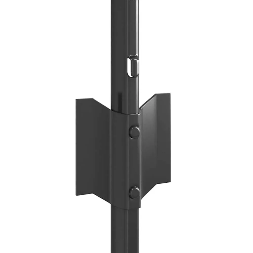vidaXL Vallas De Jardín-Poste de Valla 5 pcs Gris 80 cm Acero