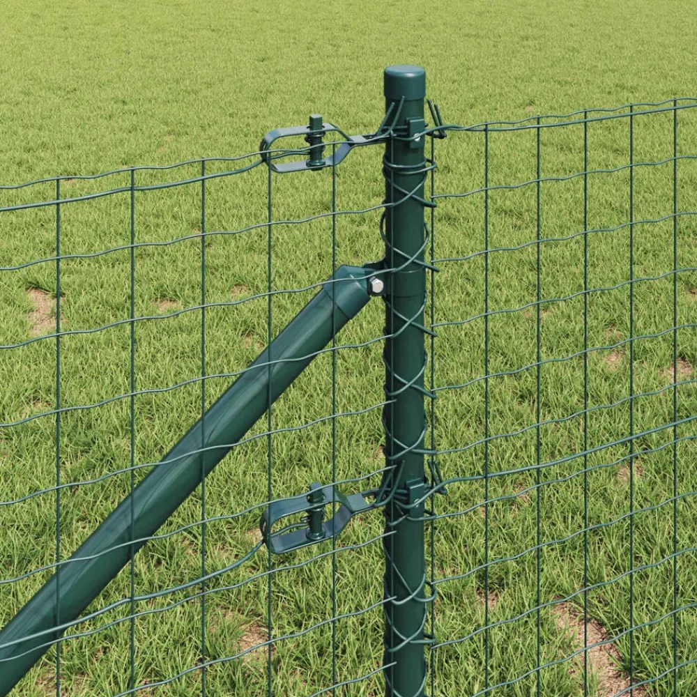 vidaXL Vallas De Jardín-Poste de Valla 26 pcs Gris 3,2 x 3,2 x 105 cm