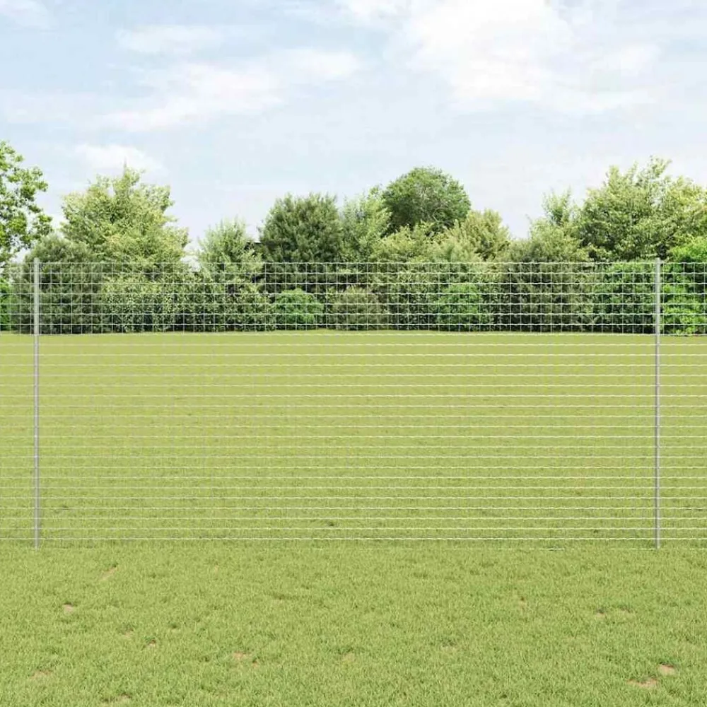 vidaXL Poste de Valla 5 pcs Plateado 140 cm Acero Acero galvanizado/plata Best