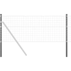 vidaXL Poste de Valla 2 pcs 50 cm Gris Sale