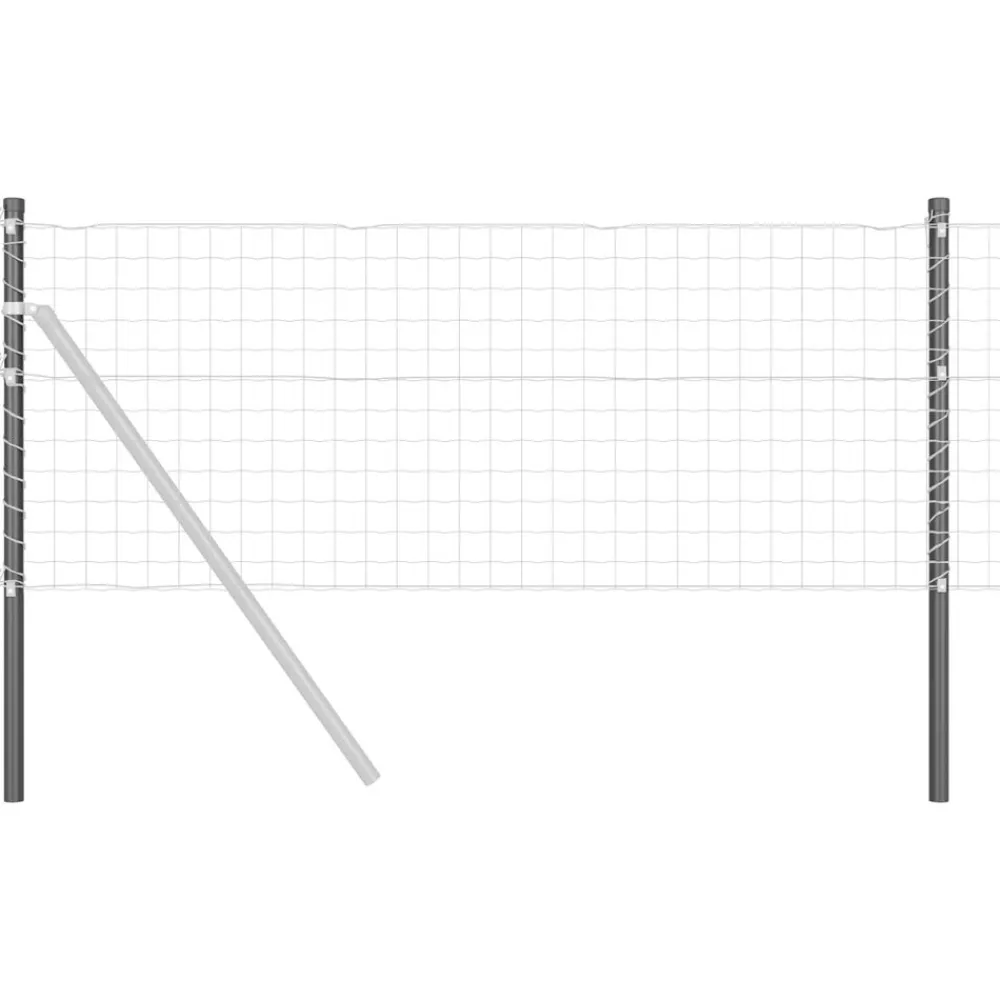vidaXL Poste de Valla 2 pcs 50 cm Gris Sale