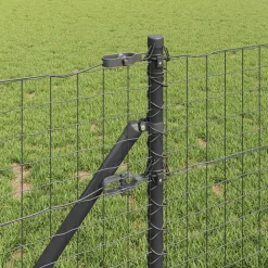 vidaXL Poste de Valla 2 pcs 50 cm Gris Sale