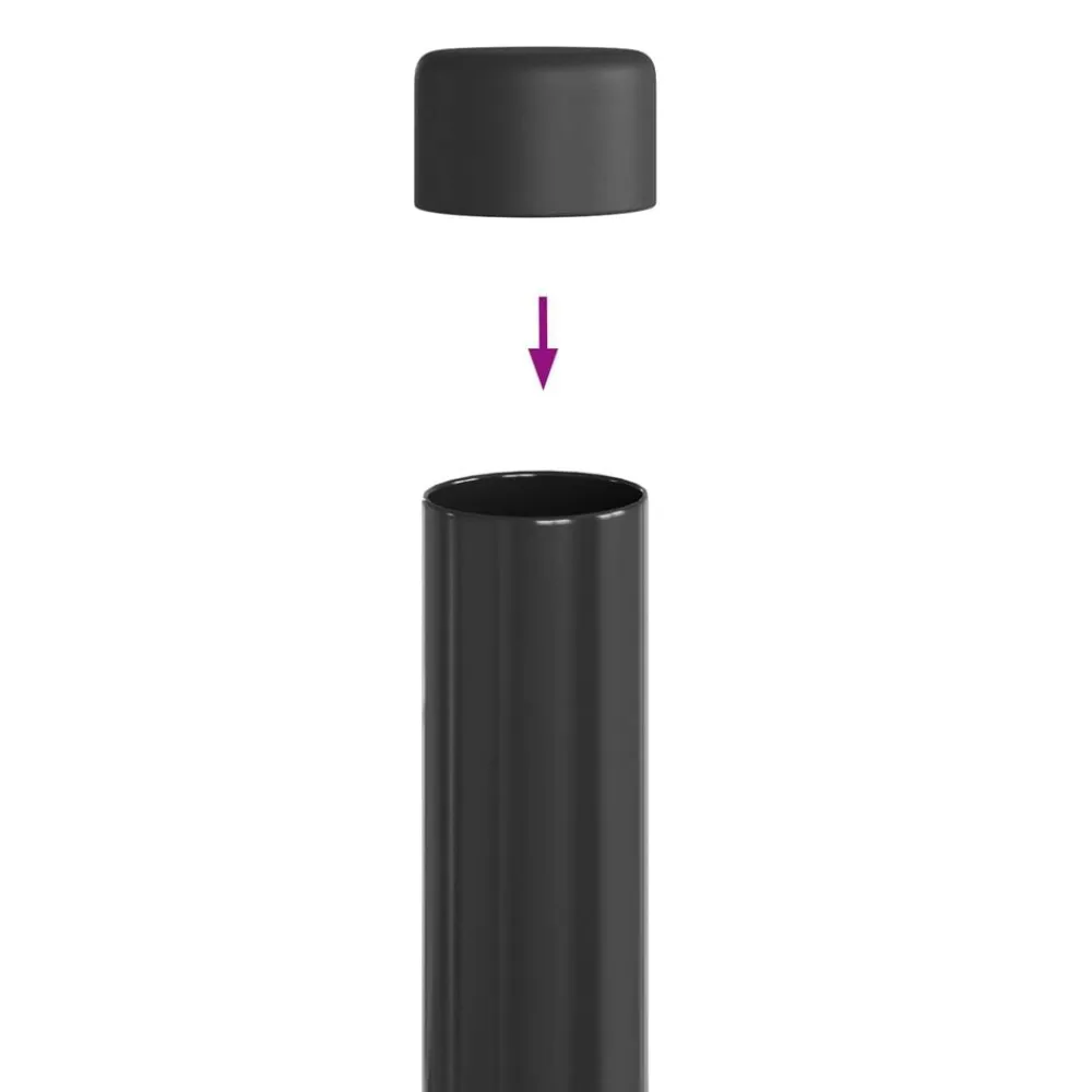 vidaXL Poste de Valla 2 pcs 50 cm Gris Sale