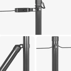 vidaXL Poste de Valla 13 pcs Acero Gris