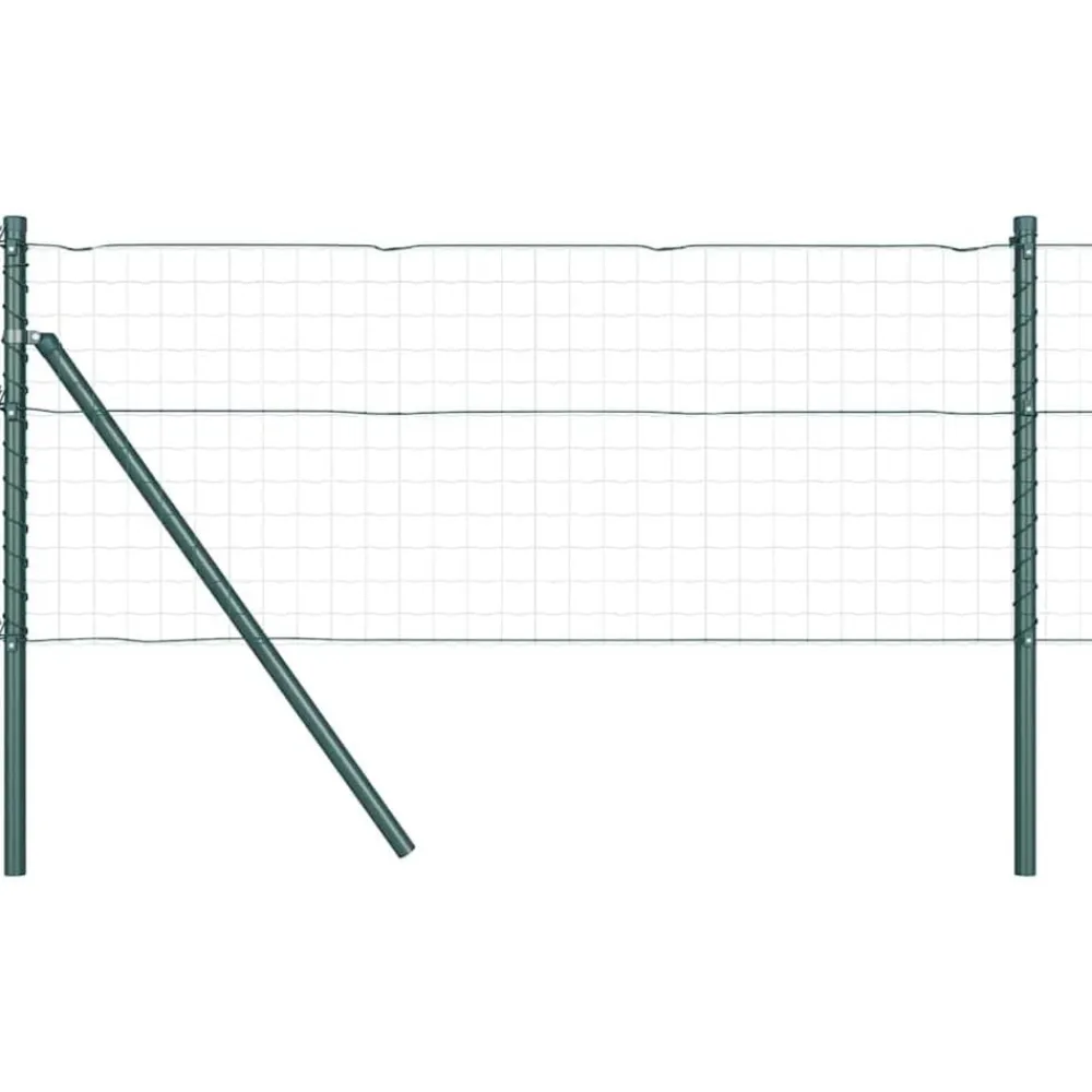 vidaXL Poste de Valla 52 pcs 3,2 x 3,2 x 80 cm Verde Best