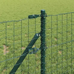 vidaXL Poste de Valla 52 pcs 3,2 x 3,2 x 80 cm Verde Best