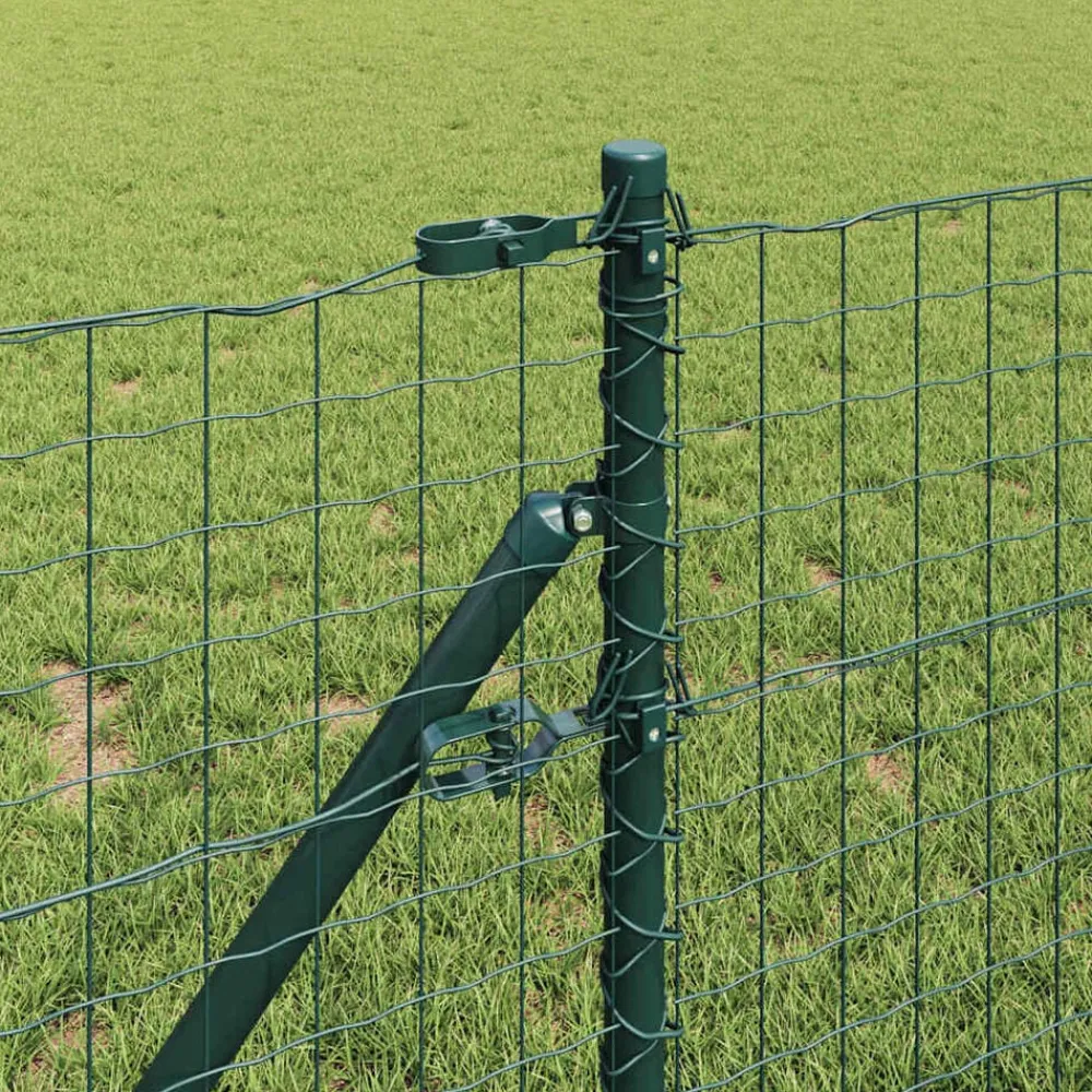 vidaXL Poste de Valla 52 pcs 3,2 x 3,2 x 80 cm Verde Best