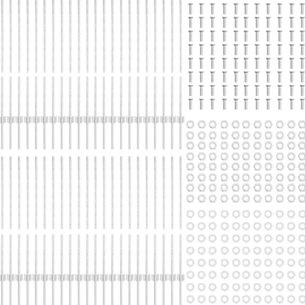 vidaXL Poste de Valla 44 pcs Plateado 140 cm Acero Acero galvanizado/plata Online