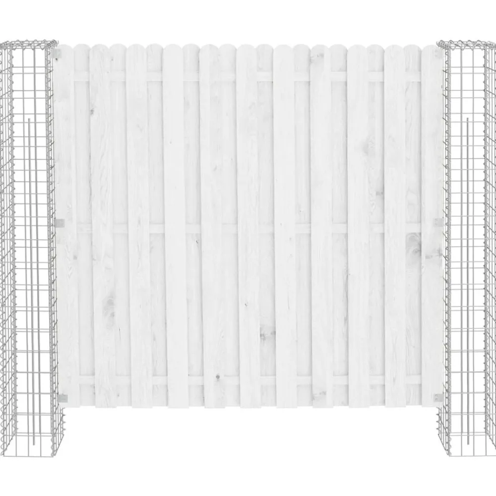 vidaXL Vallas De Jardín-Poste de Valla 2 pcs Plateado 20 x 20 x 190 cm Metal