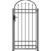 vidaXL Poste de Valla con cerradura Assen Gris 200 x 88 x 14 cm Acero New