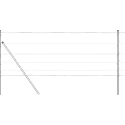 vidaXL Poste de Valla Galvanizado 25 x 0,8 m Acero Outlet