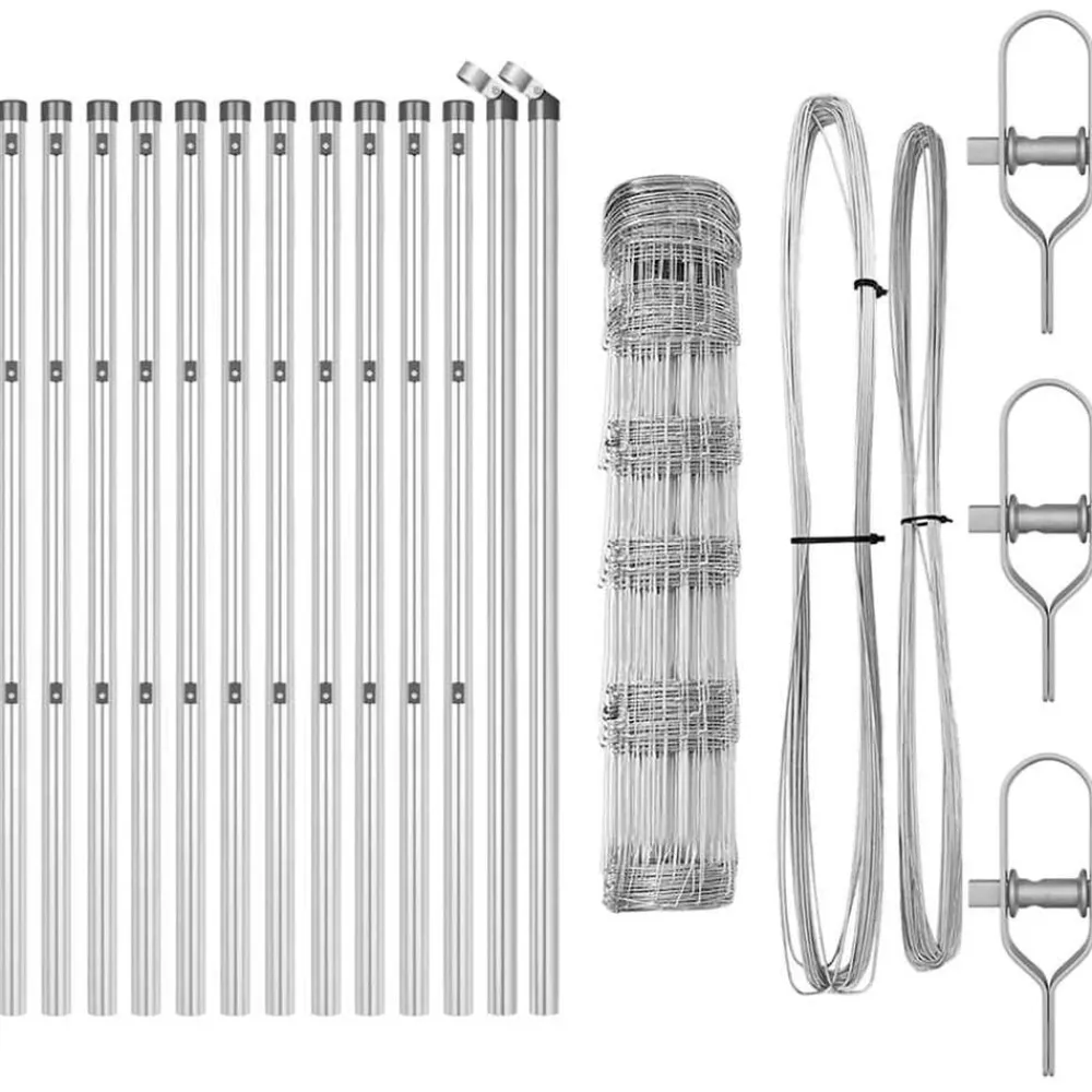 vidaXL Poste de Valla Galvanizado 25 x 0,8 m Acero Outlet