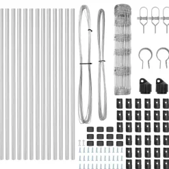 vidaXL Poste de Valla Galvanizado 25 x 0,8 m Acero Outlet
