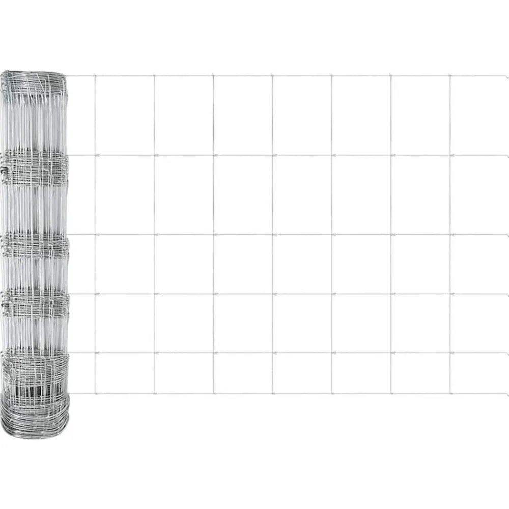 vidaXL Poste de Valla Galvanizado 25 x 0,8 m Acero Outlet
