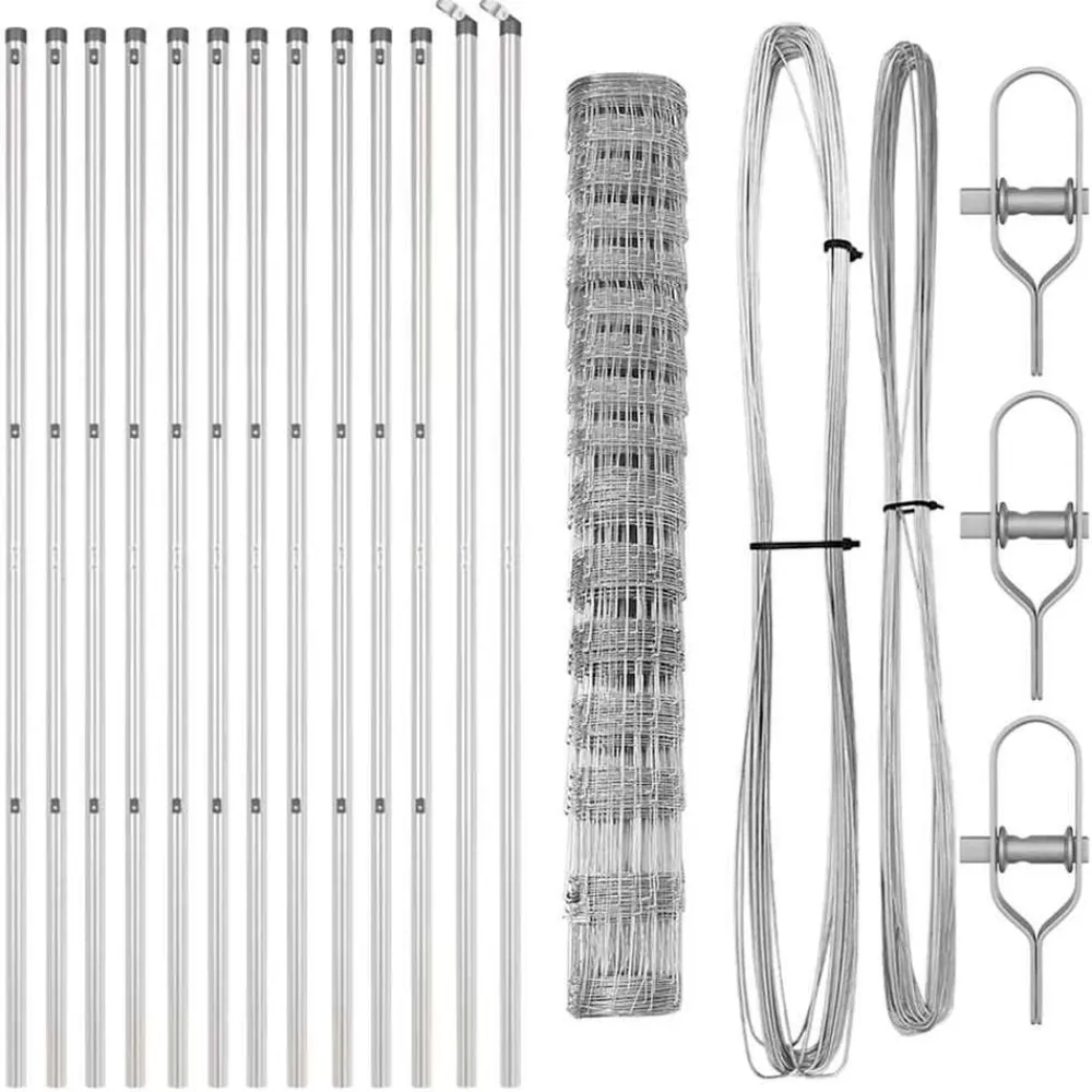 vidaXL Poste de Valla Galvanizado 25 x 0,8 m Acero