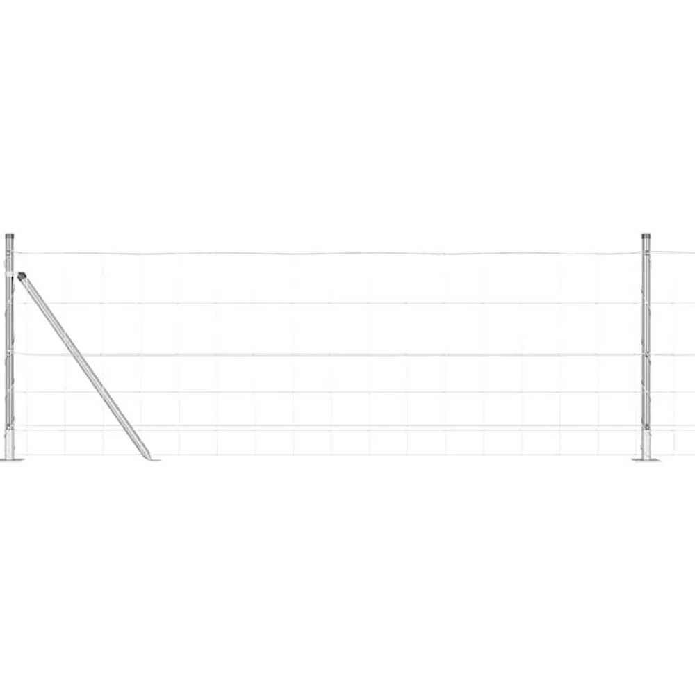 vidaXL Poste de Valla Galvanizado 25 x 0,8 m Acero Online
