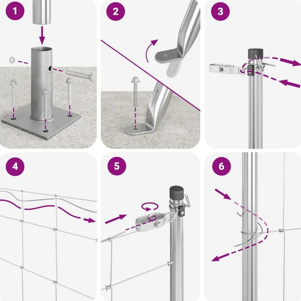 vidaXL Poste de Valla Galvanizado 25 x 0,8 m Acero Online