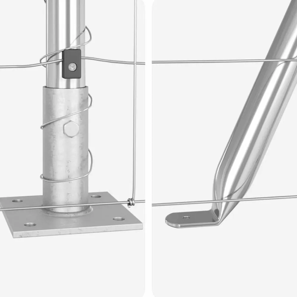 vidaXL Poste de Valla Galvanizado 25 x 0,8 m Acero Online