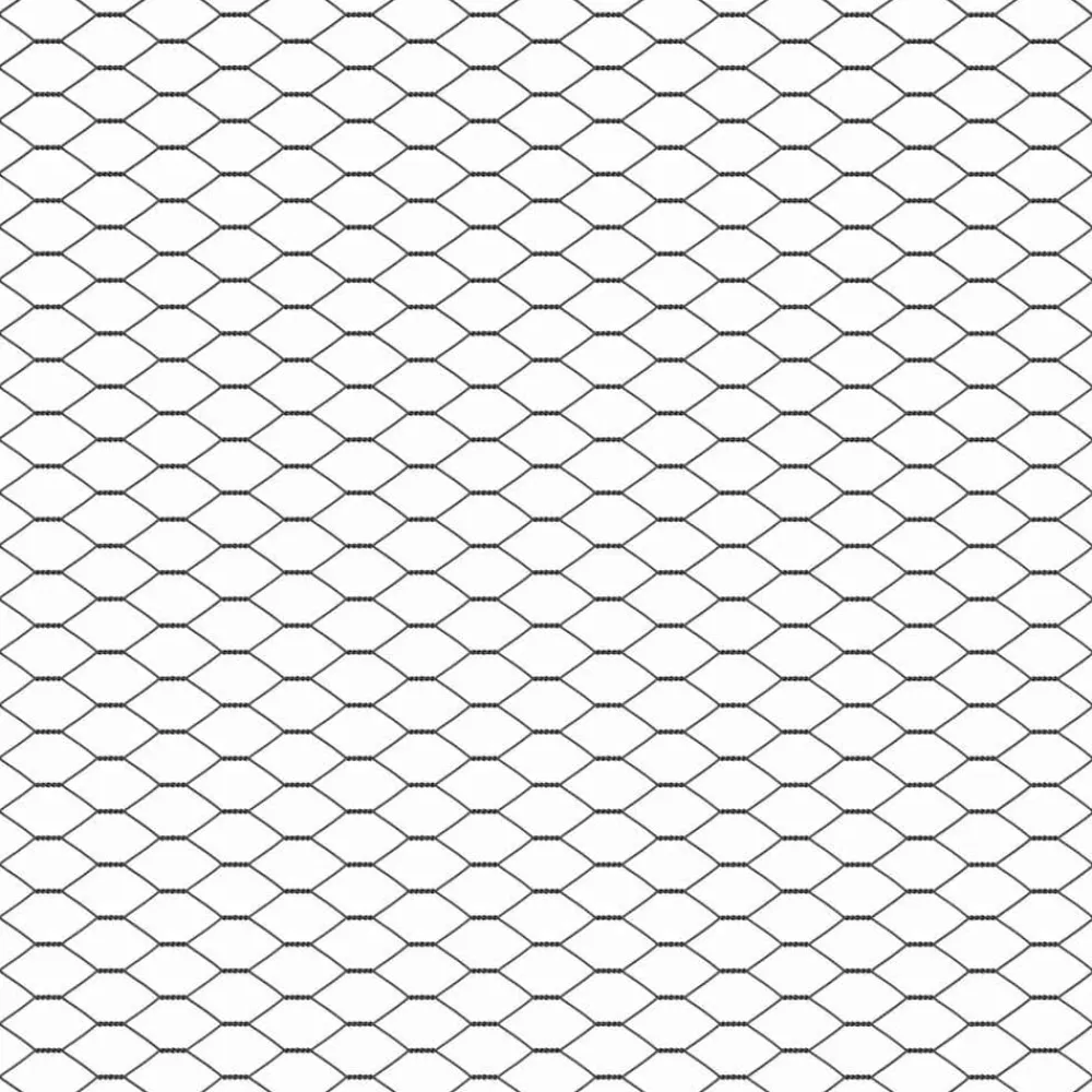 vidaXL Poste de Valla 10 x 0,4 m (malla de 13 mm) Acero y PVC Gris Outlet