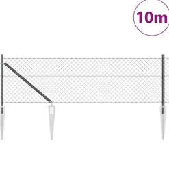 vidaXL Vallas De Jardín-Poste de Valla 10 x 0,4 m (malla de 40 x 40 mm)