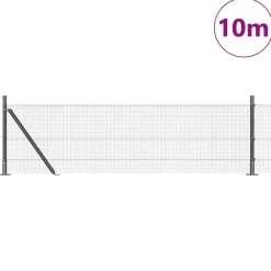 vidaXL Vallas De Jardín-Poste de Valla 10 x 0,4 m (malla de 12 x 12 mm)