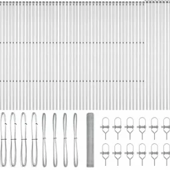 vidaXL Poste de Valla Plateado 100 x 1,2 m (malla de 25 mm) Acero Acero galvanizado Sale