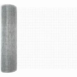 vidaXL Poste de Valla Plateado 50 x 0,8 m (malla de 19 x 19 mm) Acero Acero galvanizado Best