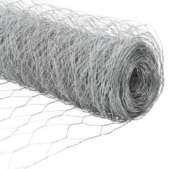 vidaXL Poste de Valla Plateado 10 x 1,2 m (malla de 50 mm) Acero Acero galvanizado Sale