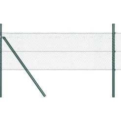 vidaXL Vallas De Jardín-Poste de Valla 10 x 0,4 m (malla de 13 mm) Acero y PVC