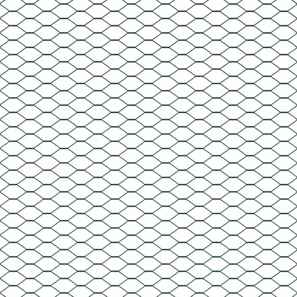 vidaXL Vallas De Jardín-Poste de Valla 10 x 0,4 m (malla de 13 mm) Acero y PVC