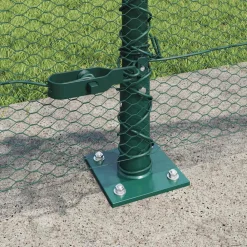 vidaXL Poste de Valla Verde 25 x 0,5 m (malla de 13 mm) Acero Verde bosque Outlet