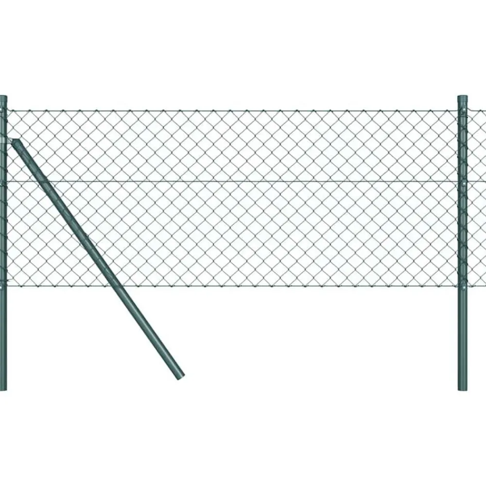vidaXL Poste de Valla 10 x 0,4 m (malla de 40 x 40 mm) Verde Outlet