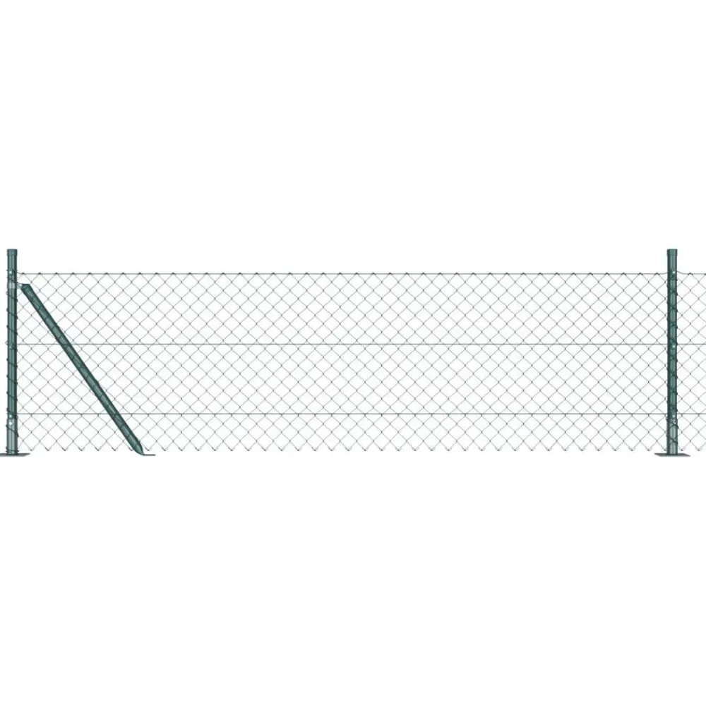vidaXL Poste de Valla 10 x 0,4 m (malla de 40 x 40 mm) Verde Best