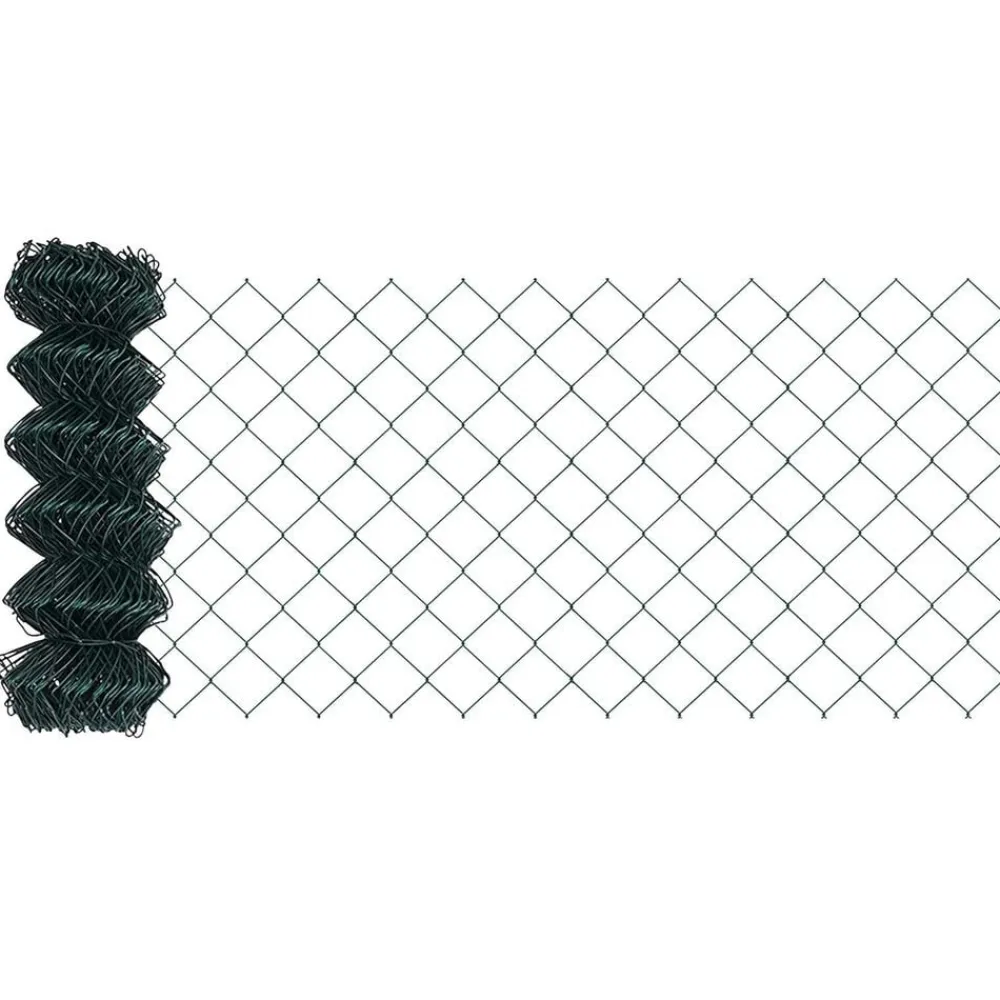 vidaXL Poste de Valla 10 x 0,4 m (malla de 40 x 40 mm) Verde Best