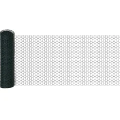 vidaXL Vallas De Jardín-Poste de Valla 10 x 0,4 m (malla de 13 mm) Acero y PVC