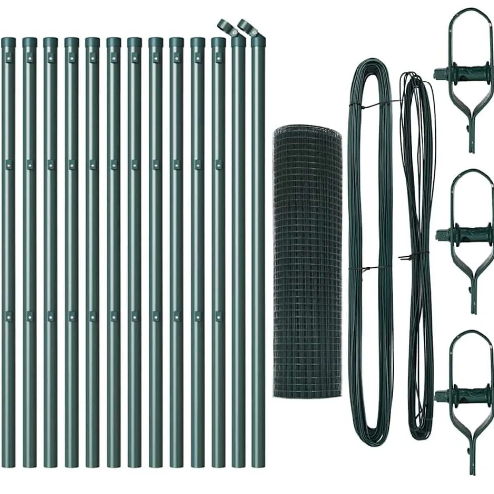 vidaXL Vallas De Jardín-Poste de Valla 25 x 0,4 m (malla de 19 x 19 mm)