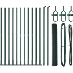 vidaXL Poste de Valla Verde 25 x 1 m (malla de 25 mm) Acero Verde oscuro Sale