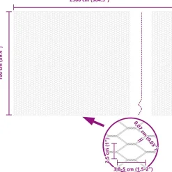 vidaXL Poste de Valla Verde 25 x 1 m (malla de 25 mm) Acero Verde oscuro Sale