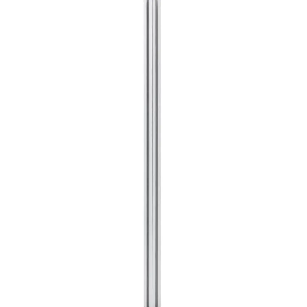 vidaXL Postes de valla 2 unidades aluminio 185 cm Plateado Hot