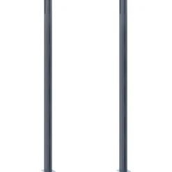 vidaXL Vallas De Jardín-Postes de valla 2 unidades aluminio 185 cm