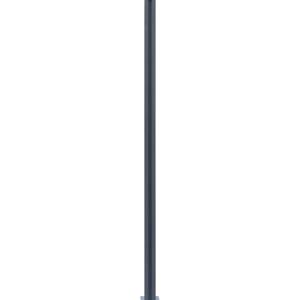 vidaXL Vallas De Jardín-Postes de valla 2 unidades aluminio 185 cm